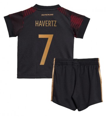Germany Kai Havertz #7 Replica Away Stadium Kit for Kids World Cup 2022 Short Sleeve (+ pants)